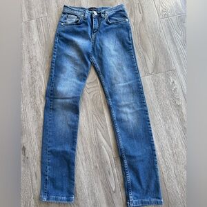 FF Fendi boy logo-embroidered jeans